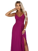 CHIARA večerní maxi šaty bez ramínek fuchsiová model 22210927 - numoco CHIARA večerní maxi šaty bez ramínek fuchsiová model 22210927 - numoco