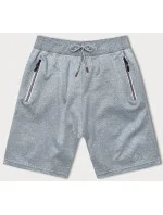 Světle šedé pánské sportovní kraťasy model 18612073 - J.STYLE