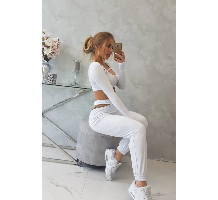 Sada s blúzkou top biela