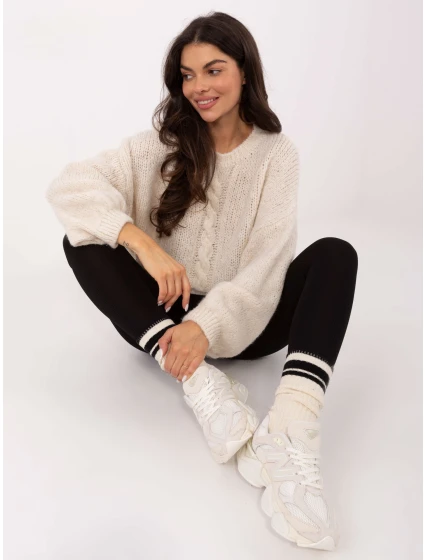 Sweter MI SW model 21749800 jasny beżowy - FPrice