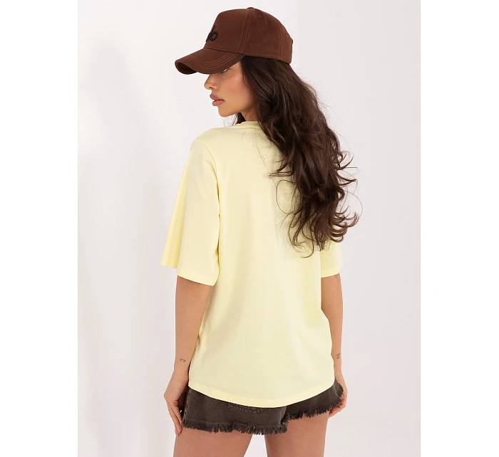 T shirt RV TS model 22097915 jasny żółty - FPrice