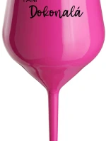 PANIC PERFECT - ružový nerozbitný pohár na víno 470 ml