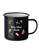 Personalizovaný retro plechový pohár s letnou zmesou Personalizovaný retro plechový pohár s letnou zmesou