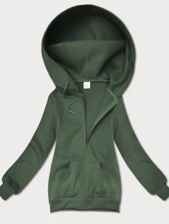 Dámska šedo-zelená mikina na zips S'West (B-12#)