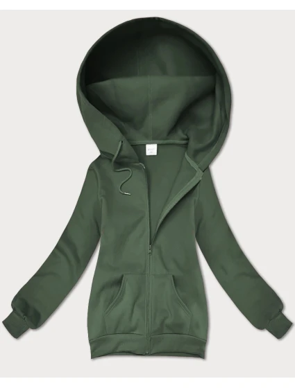 Dámska šedo-zelená mikina na zips S'West (B-12#)