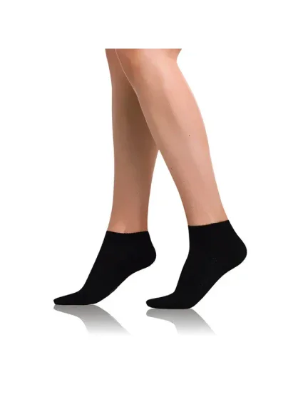 Krátke dámske bambusové ponožky BAMBUS AIR LADIES IN-SHOE SOCKS - Bellinda - čierna
