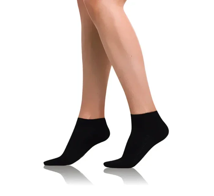 Krátke dámske bambusové ponožky BAMBUS AIR LADIES IN-SHOE SOCKS - Bellinda - čierna