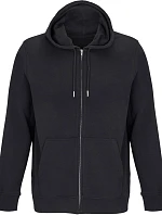 SOL'S Calipso Unisex mikina s kapucňou z hrubej bavlny 25.4237 čierna