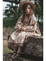 Dětské sandály na suchý zip s pruhy Černá model 21621461 - Boto