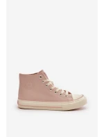 Dámské Tenisky Zateplené Z Eko Kůže Růžové Big Star model 21669440 - Big Star Shoes
