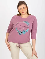 Dámska blúzka RV BZ 8458.01P tmavo ružová - FPrice