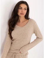 Sweter SM SW model 21771748 beżowy - FPrice Sweter SM SW model 21771748 beżowy - FPrice