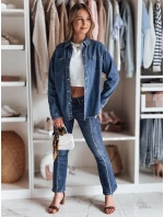 Dámska džínsová košeľa OVERLLO modrá FashionStreet DY0454