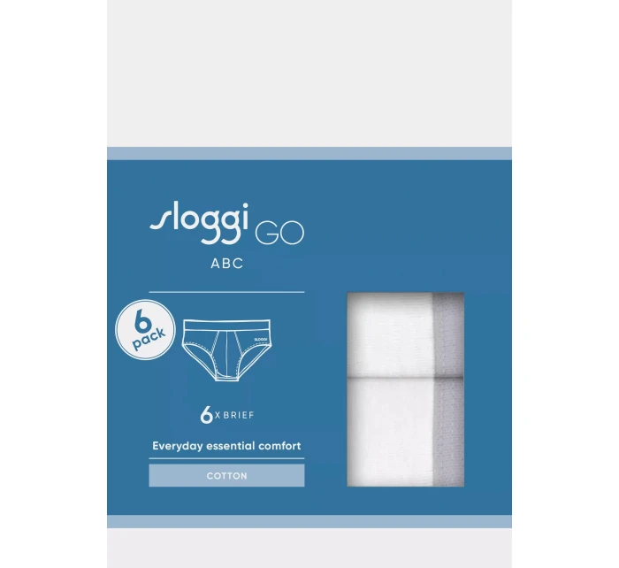 sloggi men GO ABC 2.0 Brief 6P - WHITE - SLOGGI WHITE - SLOGGI