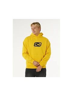 Pánska mikina RIP CURL Medina Inner Visions Hood, žltá