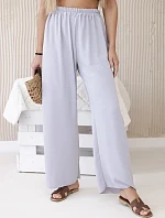 Nohavice so širokými nohavicami šedé