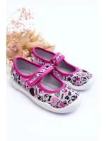 Dziecięce Papcie Baleriny Befado 114X521 Szaro-Różowe