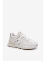 Dámské bílé tenisky z ekokože model 21657592 - Boto Dámské bílé tenisky z ekokože model 21657592 - Boto