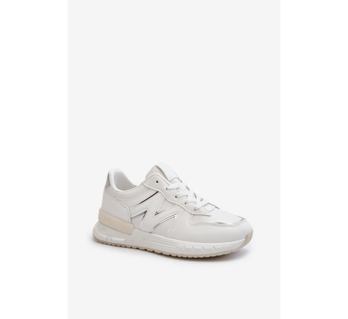 Dámské bílé tenisky z ekokože model 21657592 - Boto Dámské bílé tenisky z ekokože model 21657592 - Boto