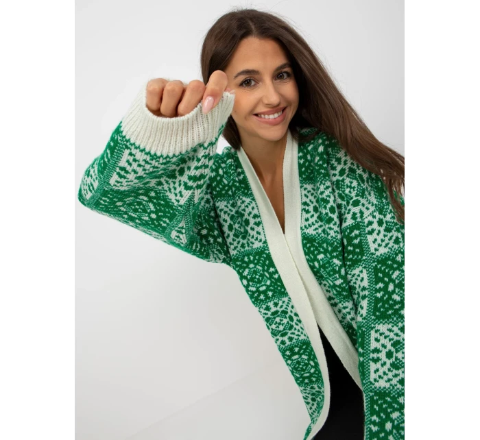 Dámsky sveter LC SW 0301 biely zelený Dámsky sveter LC SW 0301 biely zelený
