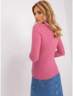 Sweter PM SW model 18900760 ciemny różowy - FPrice Sweter PM SW model 18900760 ciemny różowy - FPrice