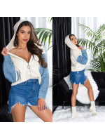 Trendy Jacket with Jeanssleeves