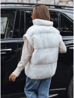 Dámská prošívaná vesta ecru Dstreet model 21966309 - FashionStreet