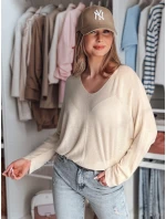 Dámsky oversize sveter NORVAN s motýlikmi FashionStreet MY2451