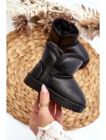 Dětské zimní boty s podšívkou z kožešiny černé model 21645787 - Boto