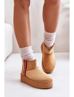 Dámské zimní boty na platformě s izolací Camel model 21673380 - Boto
