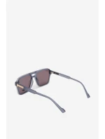 Dámské sluneční brýle se stříbrným detailem modrošedé