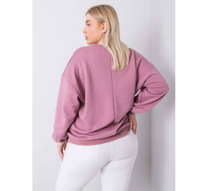 Mikina RV BL 6316.16X tmavo ružová