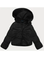 Dámska krátka zimná bunda s kapucňou J Style Black (16M9187-392)