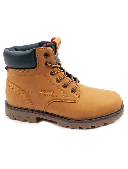 Levis – hnedé členkové topánky pre mládež Forrest Nova