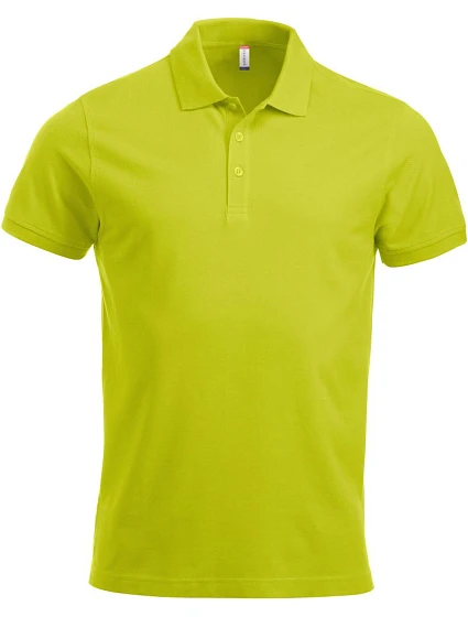 Clique Classic Lincoln S/S Pánske polo tričko z hrubej bavlny 67.8244 visibility green Clique Classic Lincoln S/S Pánske polo tričko z hrubej bavlny 67.8244 visibility green