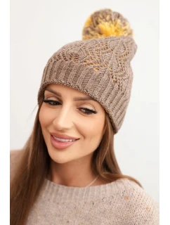 Fleecová čepice Marta K231 ecru