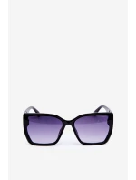 Damskie Klasyczne Okulary Przeciwsłoneczne Z Ozdobnymi Detalami UV400 Czarne