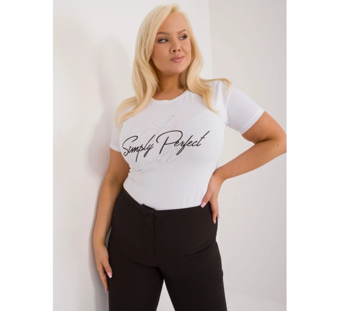 T shirt RV TS model 19920695 biały - FPrice T shirt RV TS model 19920695 biały - FPrice