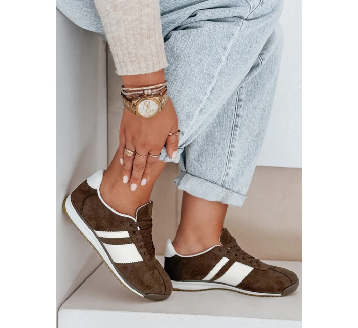 Dámské hnědé tenisky Dstreet model 21992076 - FashionStreet