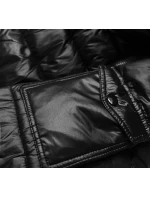 Dámska krátka zimná bunda čierna (YP-20129-1)