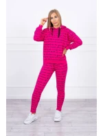 Fuchsiová sada s potlačou Fuchsiová sada s potlačou