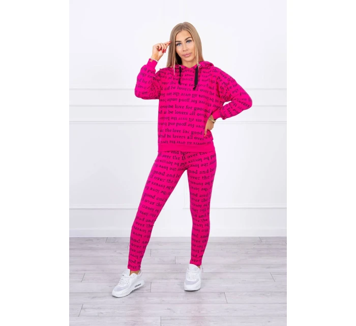 Fuchsiová sada s potlačou Fuchsiová sada s potlačou