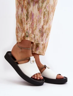 Dámské kožené žabky model 21646246 - Zazoo