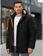 Pánská zimní bunda s kapucí černá Dstreet model 21982990 - FashionStreet