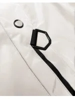 Ľahko zateplená dámska bunda s kapucňou LHD light beige (LHD-24589) Ľahko zateplená dámska bunda s kapucňou LHD light beige (LHD-24589)