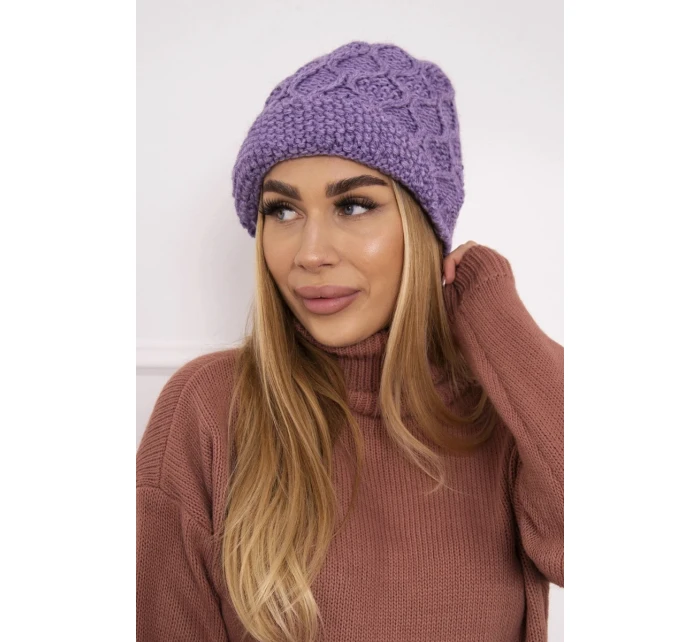 Roma Bis fleecová čiapka K235 fialová