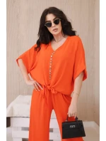 Souprava halenky a kalhot pomeranč Souprava halenky a kalhot pomeranč