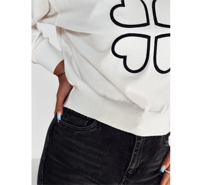 Dámský svetr Love bílý Dstreet model 21981552 - FashionStreet Dámský svetr Love bílý Dstreet model 21981552 - FashionStreet