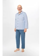 Pánske pyžamo Martel 403 Antoni III dĺžka/r 3XL-4XL pyžamo na zips Pánske pyžamo Martel 403 Antoni III dĺžka/r 3XL-4XL pyžamo na zips