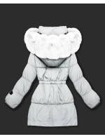 Zimowa kurtka damska z kapturem jasny beżowy model 21721858 - S'WEST Zimowa kurtka damska z kapturem jasny beżowy model 21721858 - S'WEST